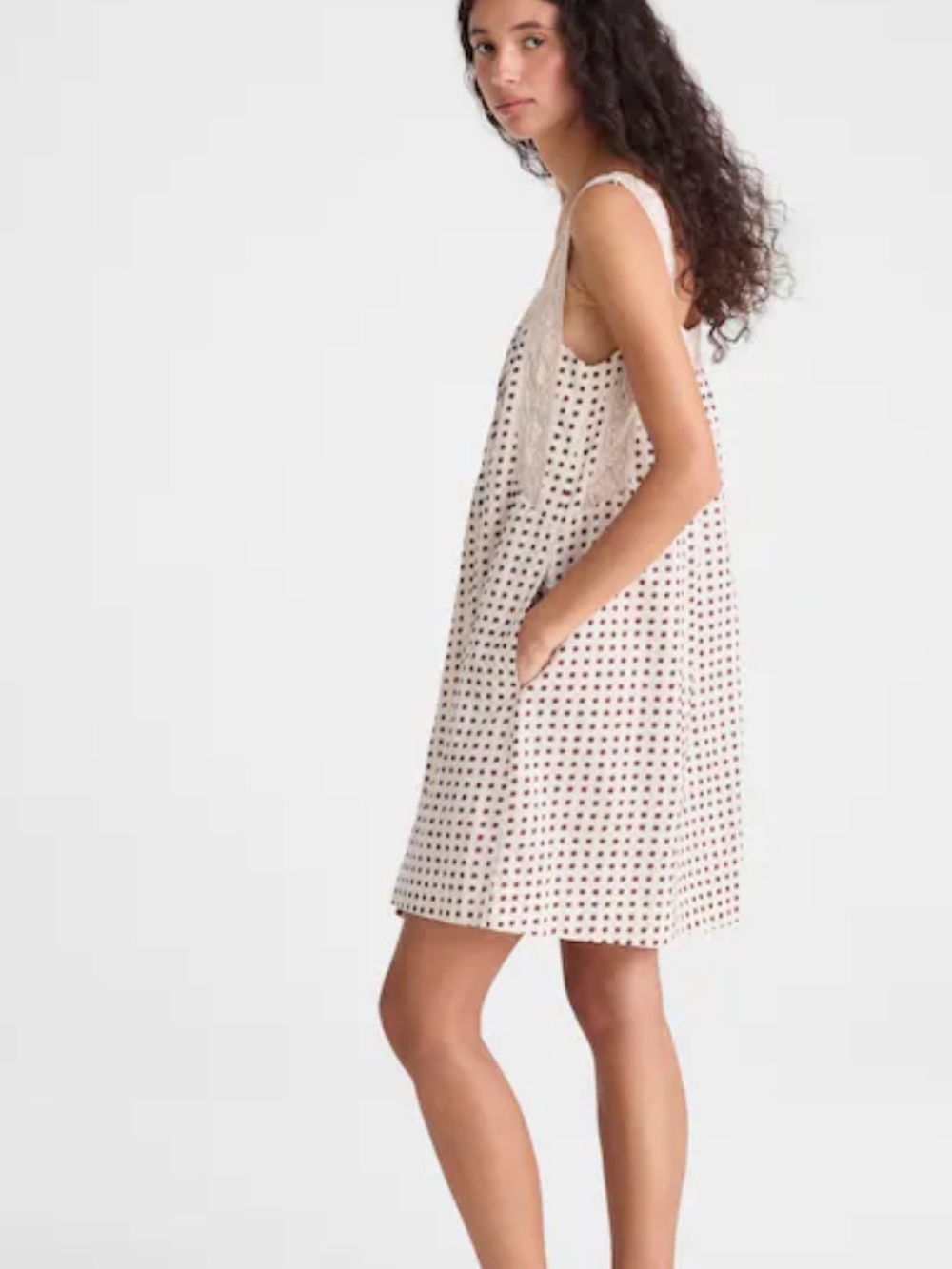 NWT Madewell The Sophie Mini Dress in Size Small Vintage Ivory - Picture 4 of 8